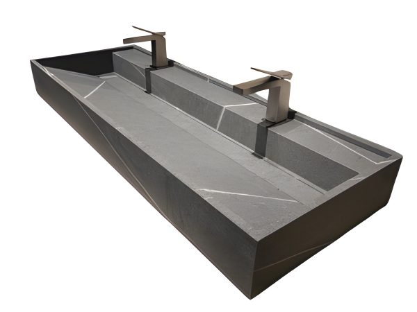 Enzer Double Counter Top Basin large