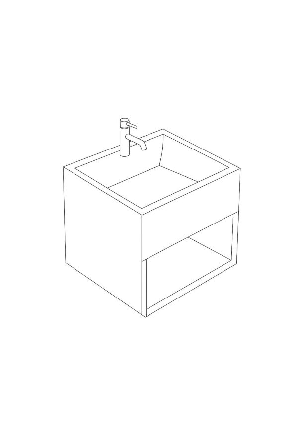 Vesso Wall Mounted Basin - Image 3